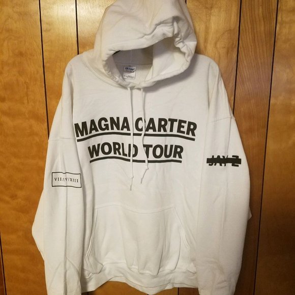 Gildan | Shirts | Jay Z Magna Carter World Tour Hoodie White 2xl